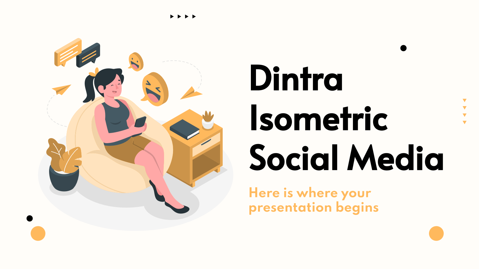 Dintra等距社交媒体PowerPoint